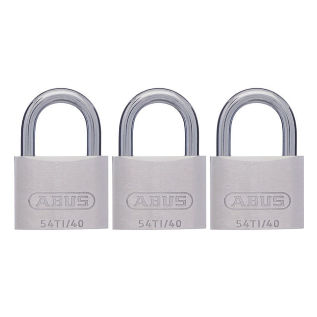 ABUS Titalium 38mm Padlock Triple Pack 54TI40TRIPLESC