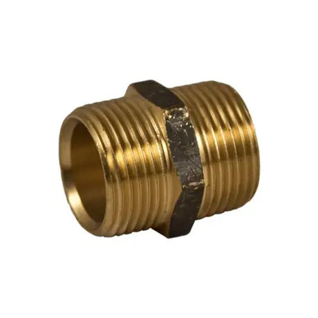 Brasshards Nipple Hex Brass 15mm 5NP015B