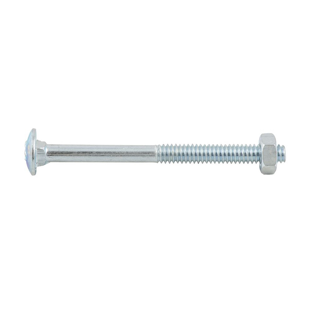 Bremick Cup Head Bolt And Nut Zinc Plated ¼" x 2½"