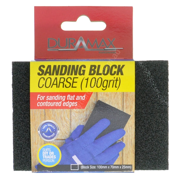 DURAMAX Coarse Sanding Block 100G 100x70x25mm HAR-731