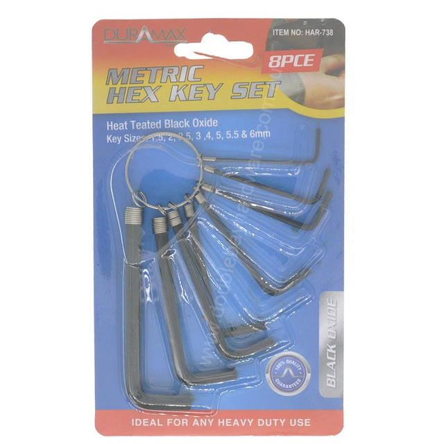 DURAMAX Metric Hex Key Set 8Pcs HAR-738