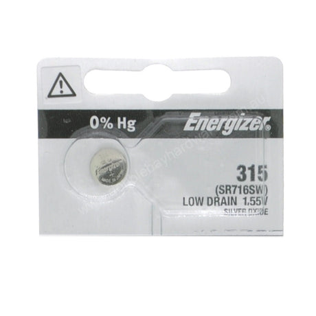 Energizer Silver Oxide Button Cell Battery 1.55V SR716SW