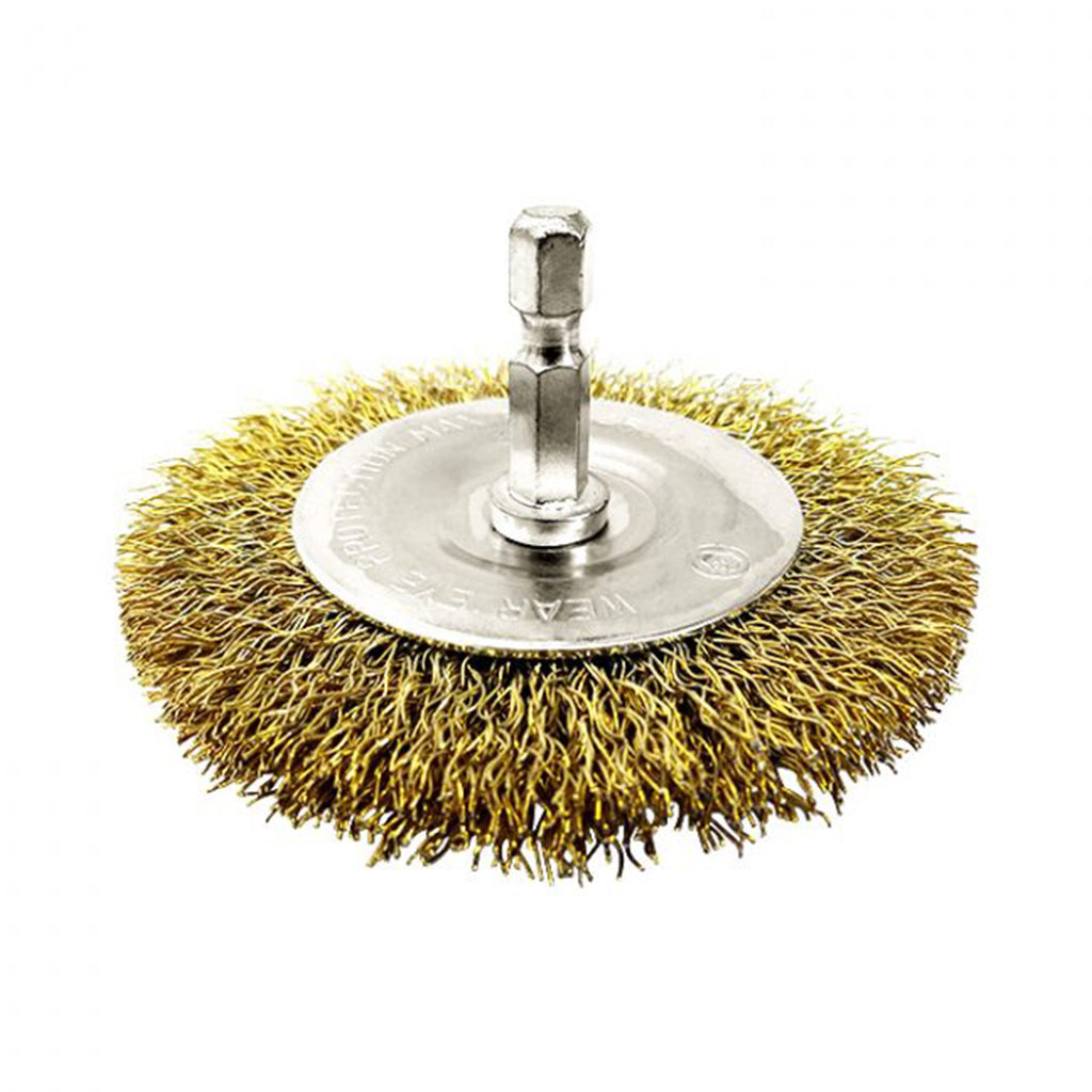 Josco Spindle-Mounted Crimped Wheel Brush 100mm BCW100