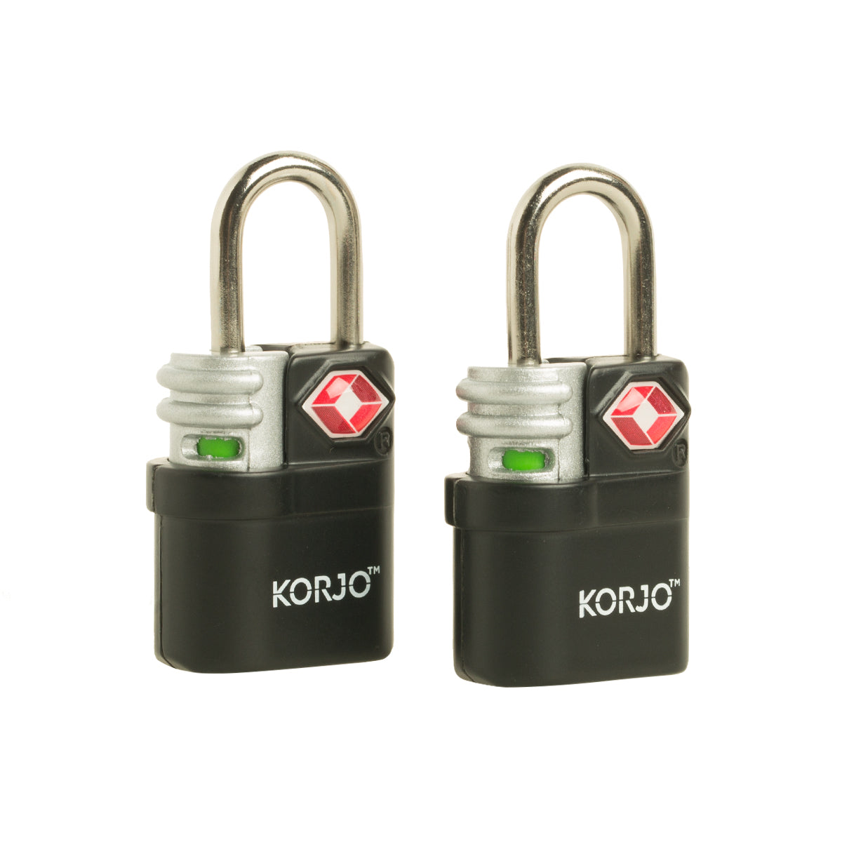 KORJO 2 Luggage Locks TSA Luggage Locks with Indicator TSALL