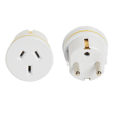 KORJO Travel Adaptor Use in EU, Bali, Middle East, Sth America KA EU