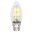 Lusion Candle Filament LED Light Bulb 240V 4W B22 2700K C/DL 20246