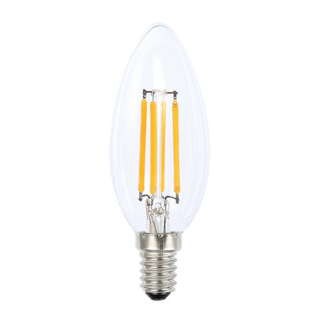 Lusion Candle Filament LED Light Bulb E14 240V 4W W/W 20240