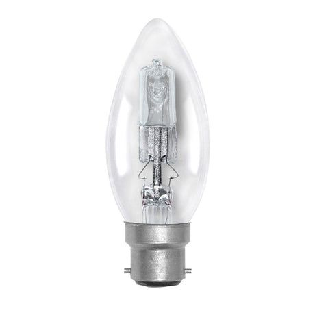 Lusion Candle Halogen Light Bulb B22 240V 28W Clear 30102