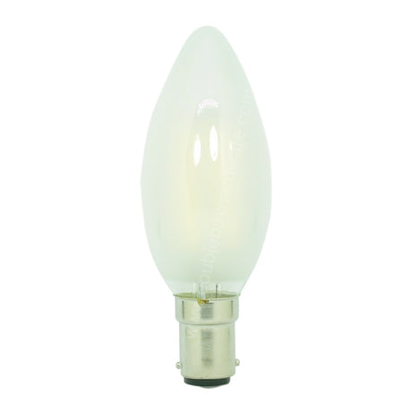 Lusion Candle LED Light Bulb B15 240V 4W Opal C/DL 20273