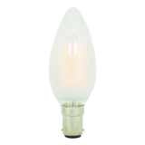 Lusion Candle LED Light Bulb B15 240V 4W Opal W/W 20258