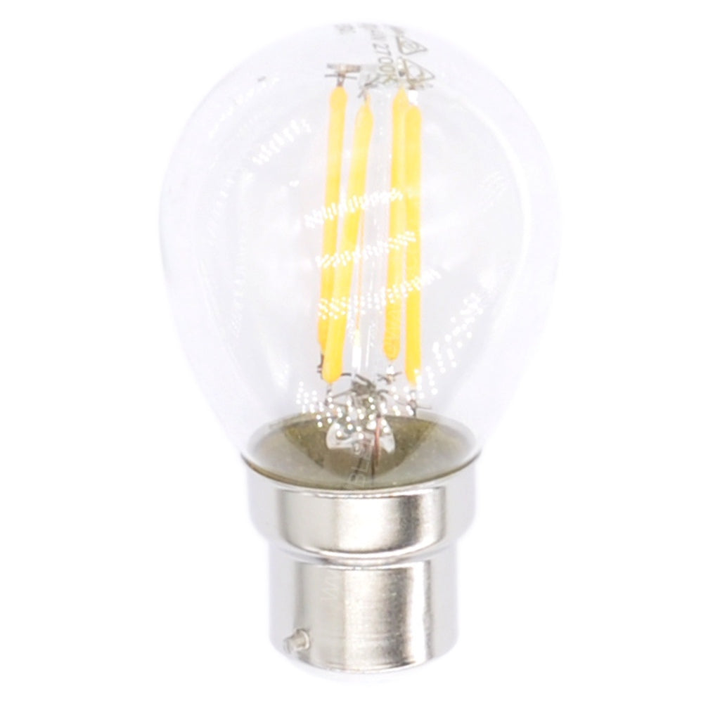 Lusion Fancy Round Filament LED Light Bulb B22 240V 4W C/DL 20236