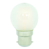 Lusion Fancy Round LED Light Bulb B22 240V 4W Pearl W/W 20262