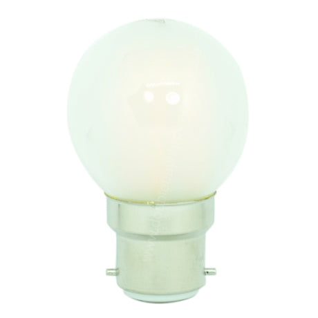 Lusion Fancy Round LED Light Bulb B22 240V 4W Pearl W/W 20262