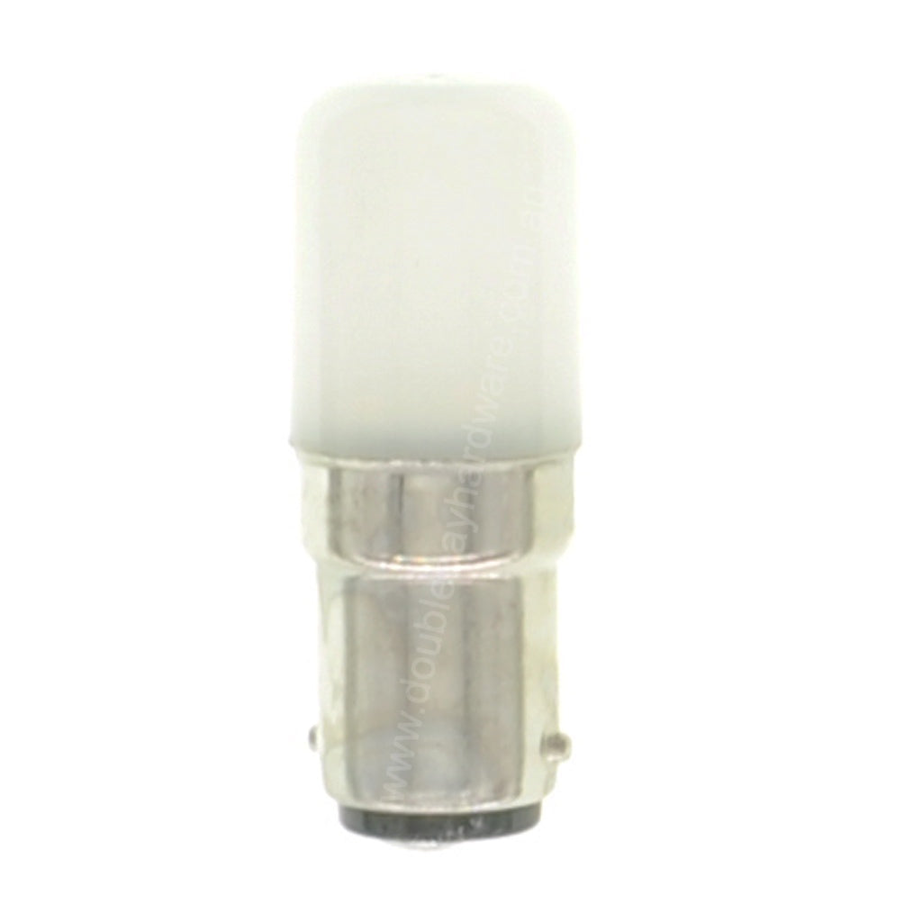 Lusion Pilot LED Light Bulb B15 240V 1.5W W/W Opal 20302