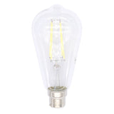 Lusion ST64 Filament LED Light Bulb B22 240V 8W C/DL 20978