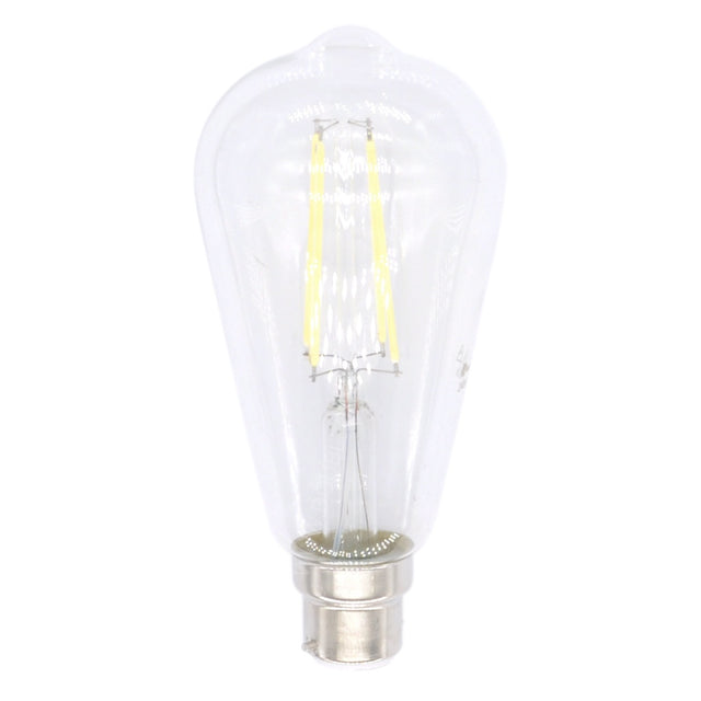 Lusion ST64 Filament LED Light Bulb B22 240V 8W C/DL 20978