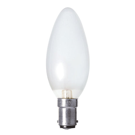 Luxlite Candle Incandescent Light Bulb B15 240V 60W Pearl 000522