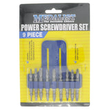 MEDALIST Double Ended Power Screwdriver Set 9Pcs 02559