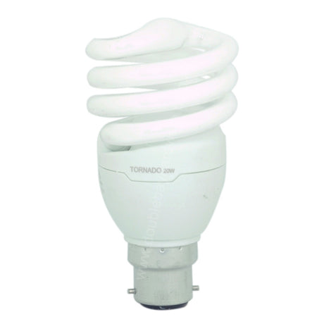 PHILIPS Tornado Spiral Energy Saving Light Bulb B22 20W C/DL 138099