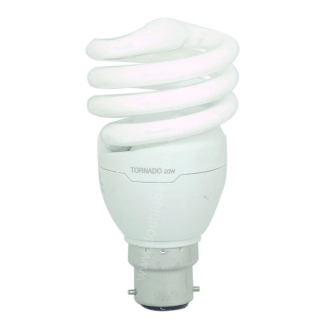 PHILIPS Tornado Spiral Energy Saving Light Bulb B22 20W C/DL 138099