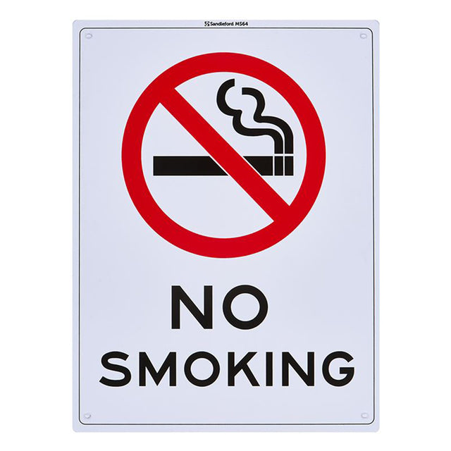 Sandleford Medium Sign NO SMOKING 300x450x1mm MLS22