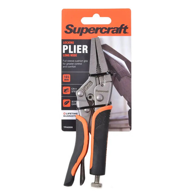 Supercraft Long Nose Locking Plier 165mm TPA0006