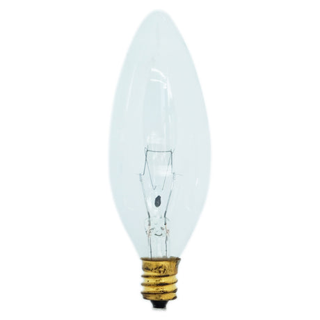 US-Style Light Fitting Candle Incandescent Light Bulb E12 240V 25W Clear