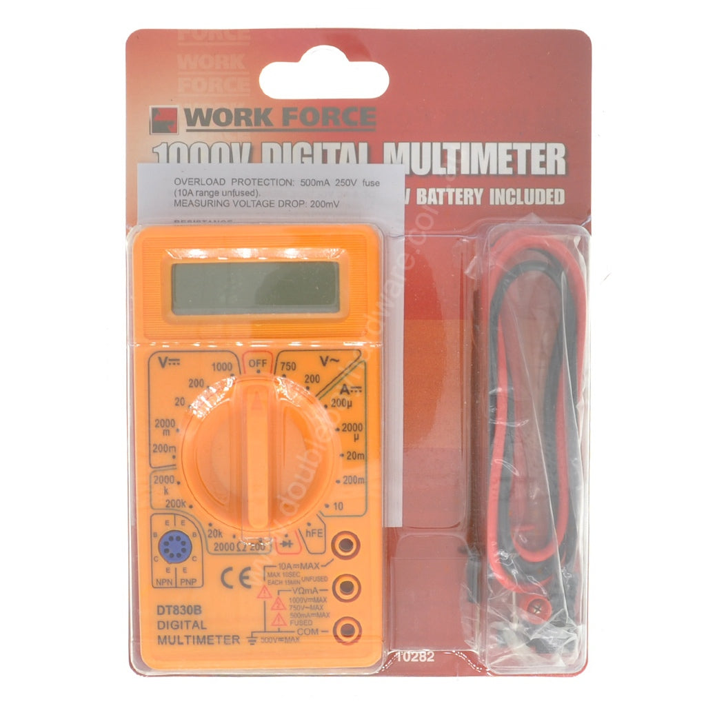 WORK FORCE Digital Multimeter 1000V 10282