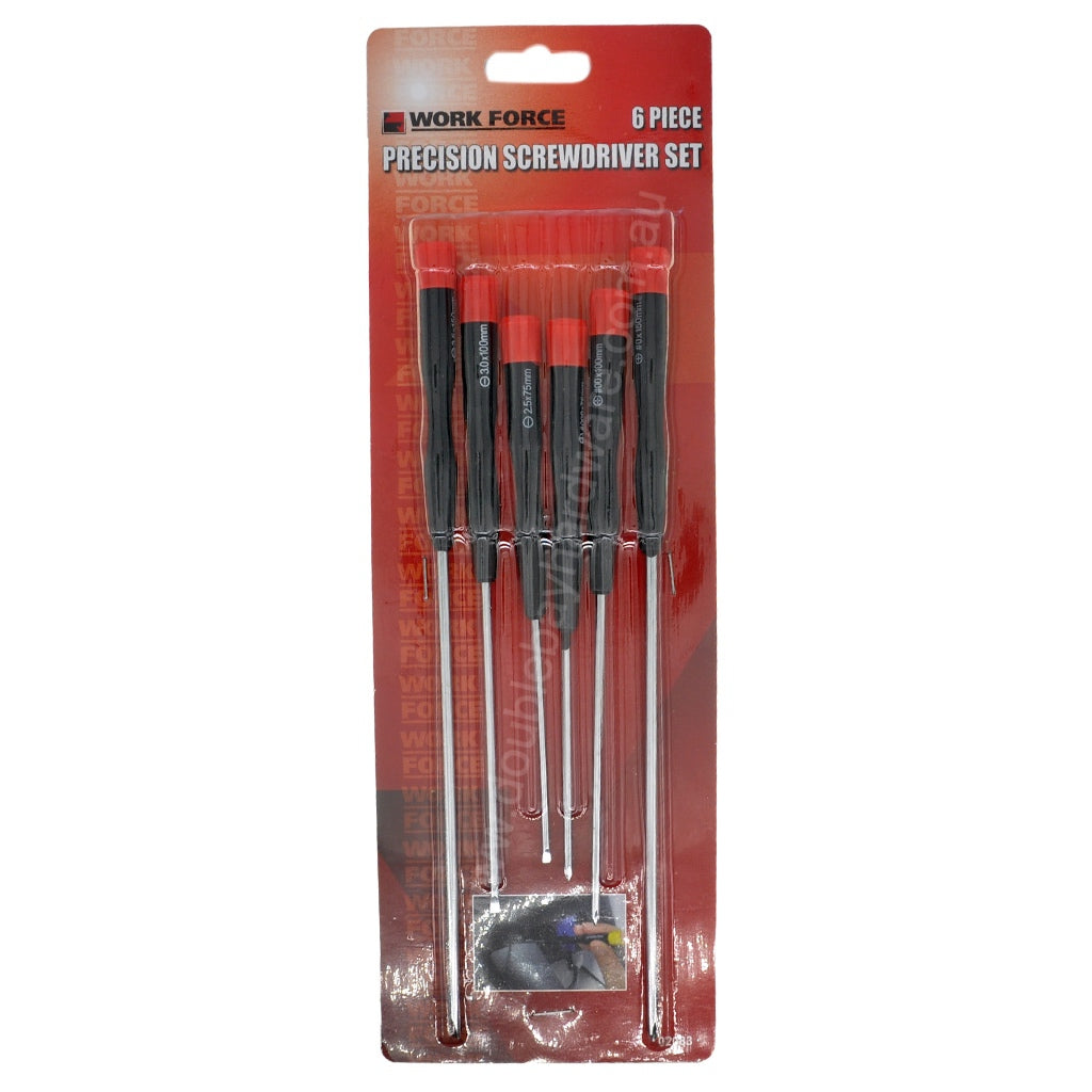 WORK FORCE Precision Screwdriver Set 6Pcs 02083