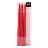 Watt Taper Dinner Candle Red 25cm 4 Pcs Smokeless 