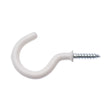 ZENITH Cup Hooks 3.3x38mm White Plastic WIC0338