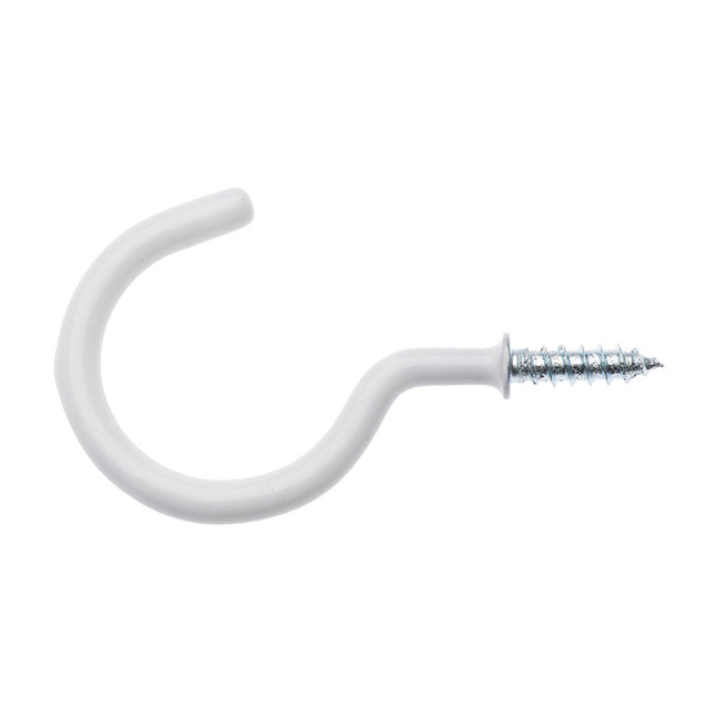 ZENITH Cup Hooks 3.7x50mm White Plastic WIC0350