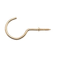 Zenith Cup Hooks Brass Plated 50X3.7mm 3pcs WIC0150