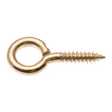 Zenith Screw Eyes 15X1.6mm Brass Plated 12Pcs WIC2015