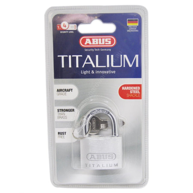 ABUS Titalium 38mm Padlock Strong & Rust Free 54TI/40 - Double Bay Hardware