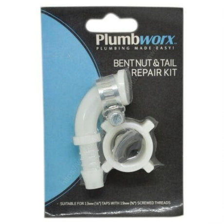 Bent Nut & Tail Repair Kit For Washing Machine & Dishwasher Suits 13mm(1/2") Tap - Double Bay Hardware