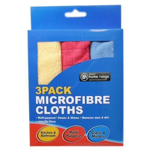 DURMAZ Microfibre Cloths 30cmX30cm 3 Pieces Included DUR1368 - Double Bay Hardware