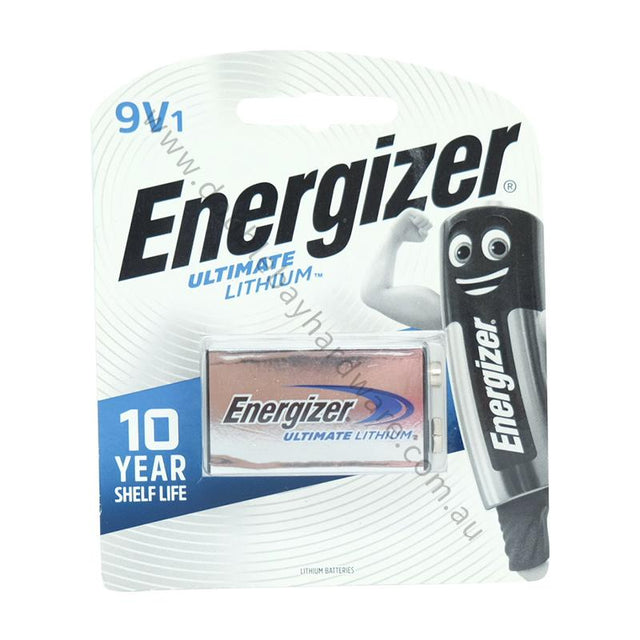 ENERGIZER Ultimate Lithium 9V Batteries L522RP1T - Double Bay Hardware