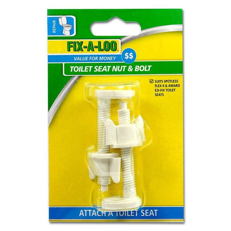 FIX-A-LOO Toilet Seat Nut & Bolt Suits Spotless, Flex II, Award Ezi-Fix 230171 - Double Bay Hardware