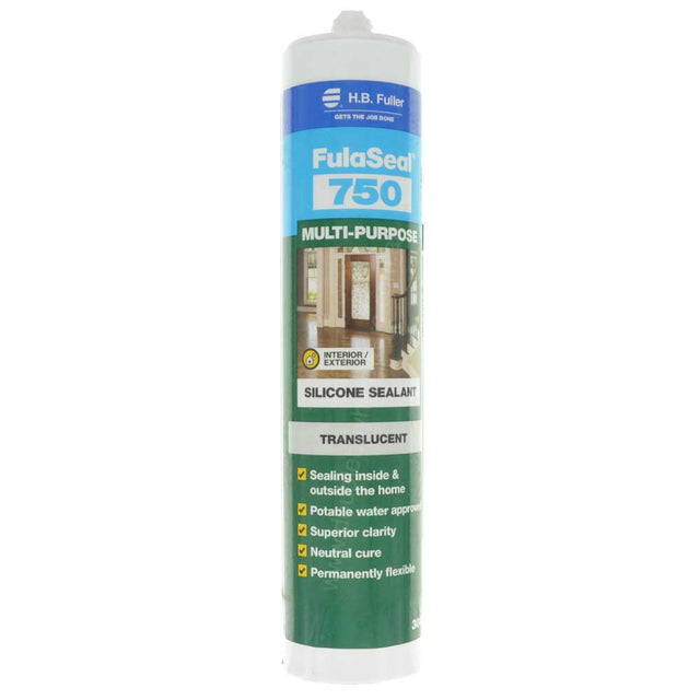 FULLER 750 Multi Purpose Silicone Sealant Translucent 300g - Double Bay Hardware