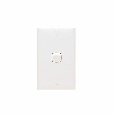 HPM Standard 1 Gang White Single Wall Switch 10A CD770/1WE - Double Bay Hardware