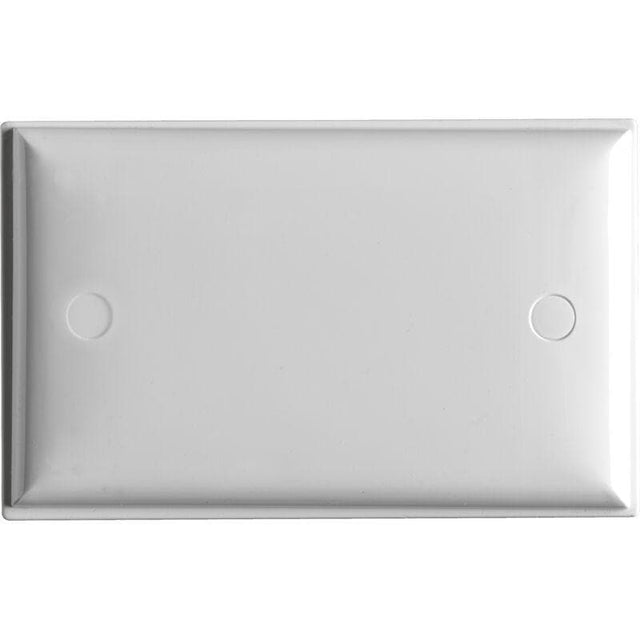 HPM Standard White Blank Plate CD770/0WE - Double Bay Hardware