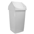 Icon Plastic Swing Top Tidy Bin 27L White HW002232WH - Double Bay Hardware