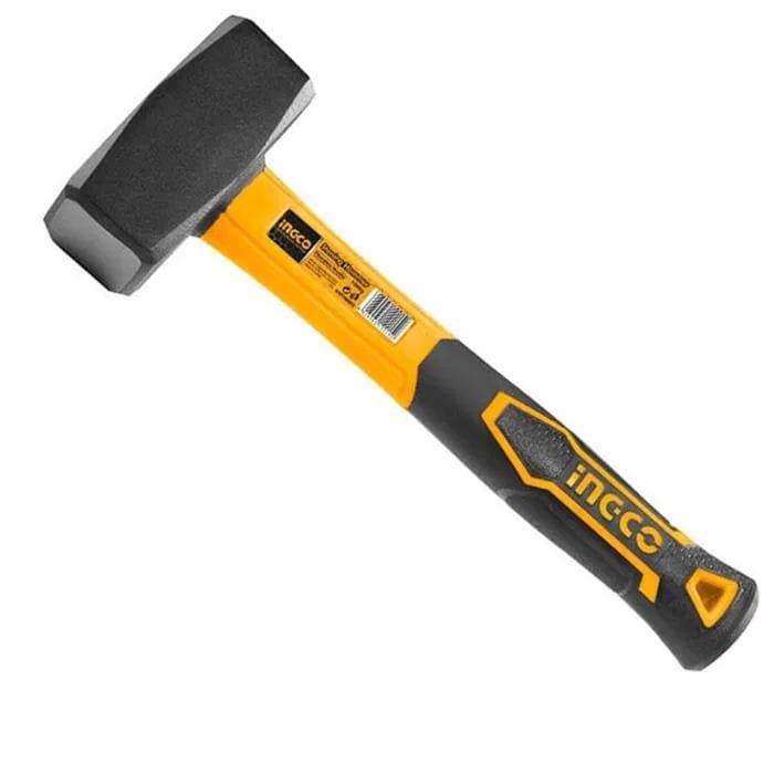 INGCO Stoning hammer 1.5Kg Carbon Steel Fiberglass Handle HSTH8803 - Double Bay Hardware