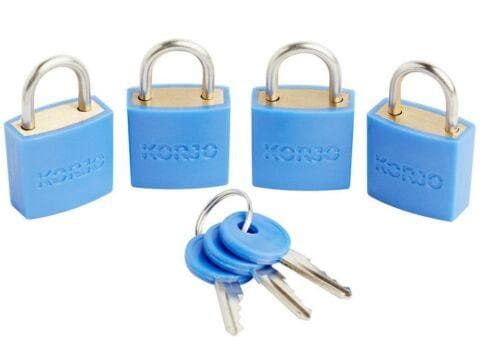 KORJO 4 Luggage Locks Set LLC40 - Double Bay Hardware