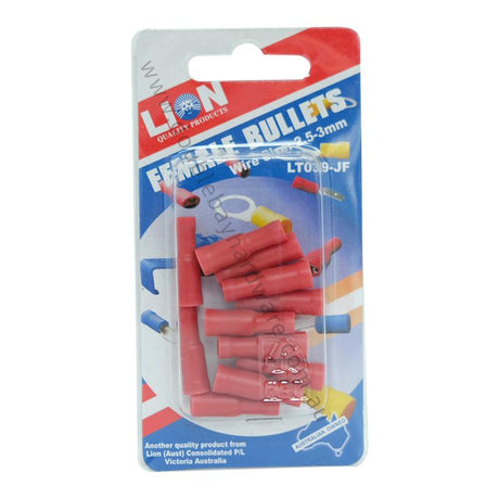 LION Female Bullet Terminals LT039-JF - Double Bay Hardware