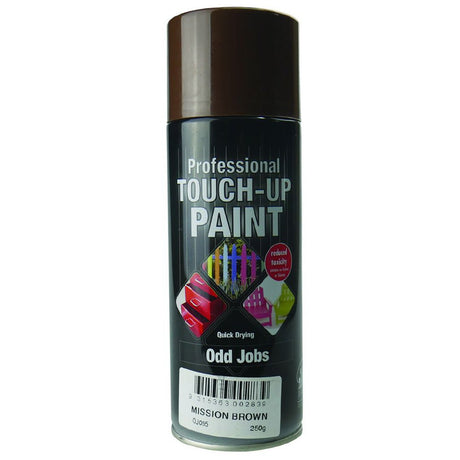 Odd Jobs Mission Brown Enamel Spray Paint 250gm OJ065 - Double Bay Hardware