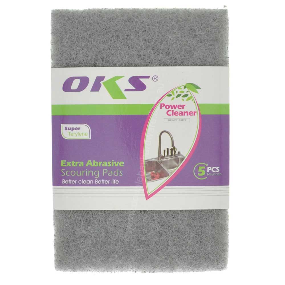 OKS Extra Abrasive Scouring Pads 5Pcs OKS8205 - Double Bay Hardware