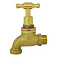 PLUMBWORX Hose Cock Rough Brass Male Garden Water Tap 1/2" 2275394/997 - Double Bay Hardware