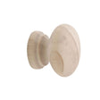 Prestige Mushroom Cupboard Knob Pine Raw 35mm 1061613 - Double Bay Hardware